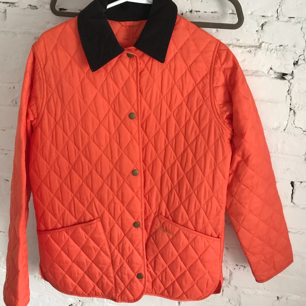 Barbour quilted coat size US 8